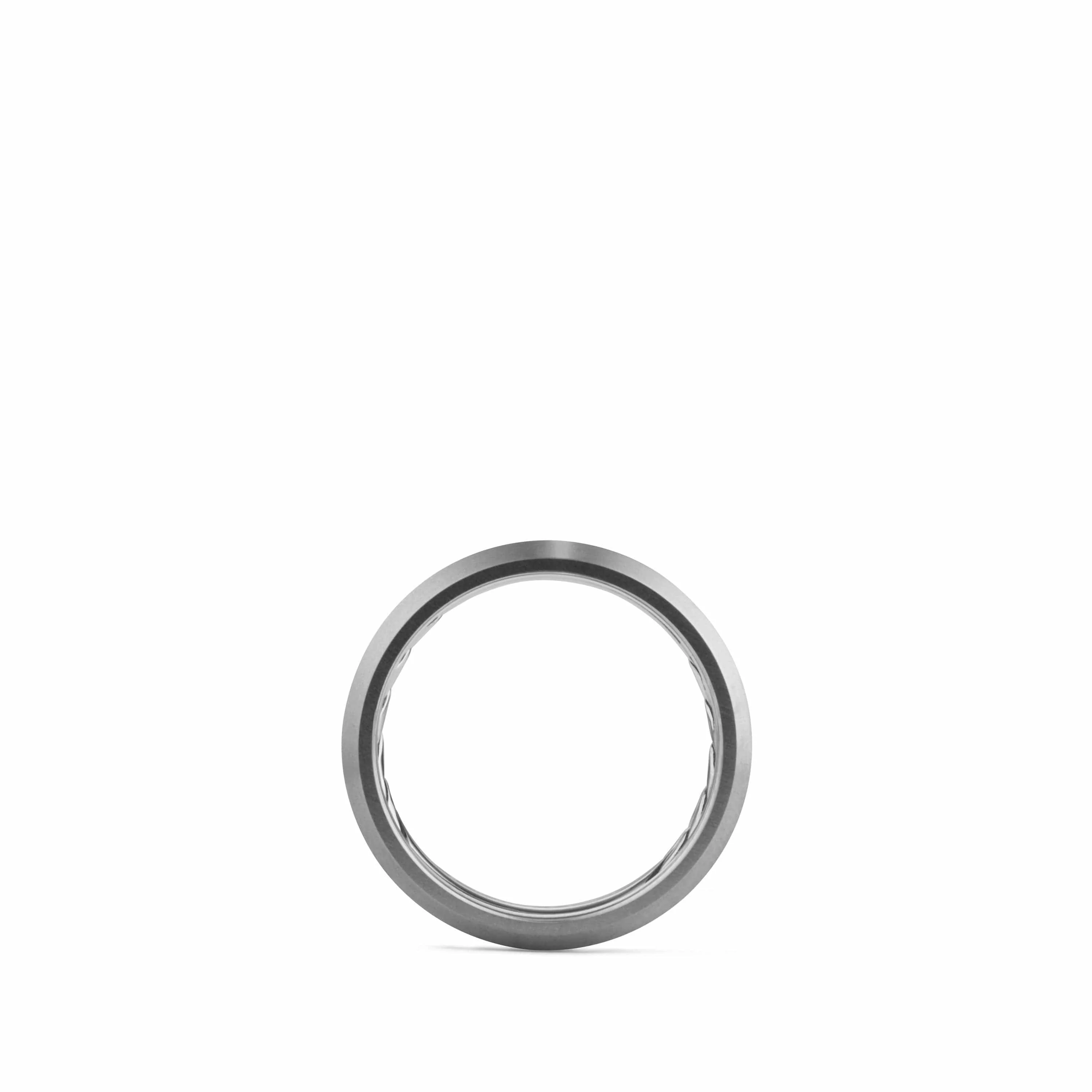 Beveled Band in Grey Titanium - Image 2