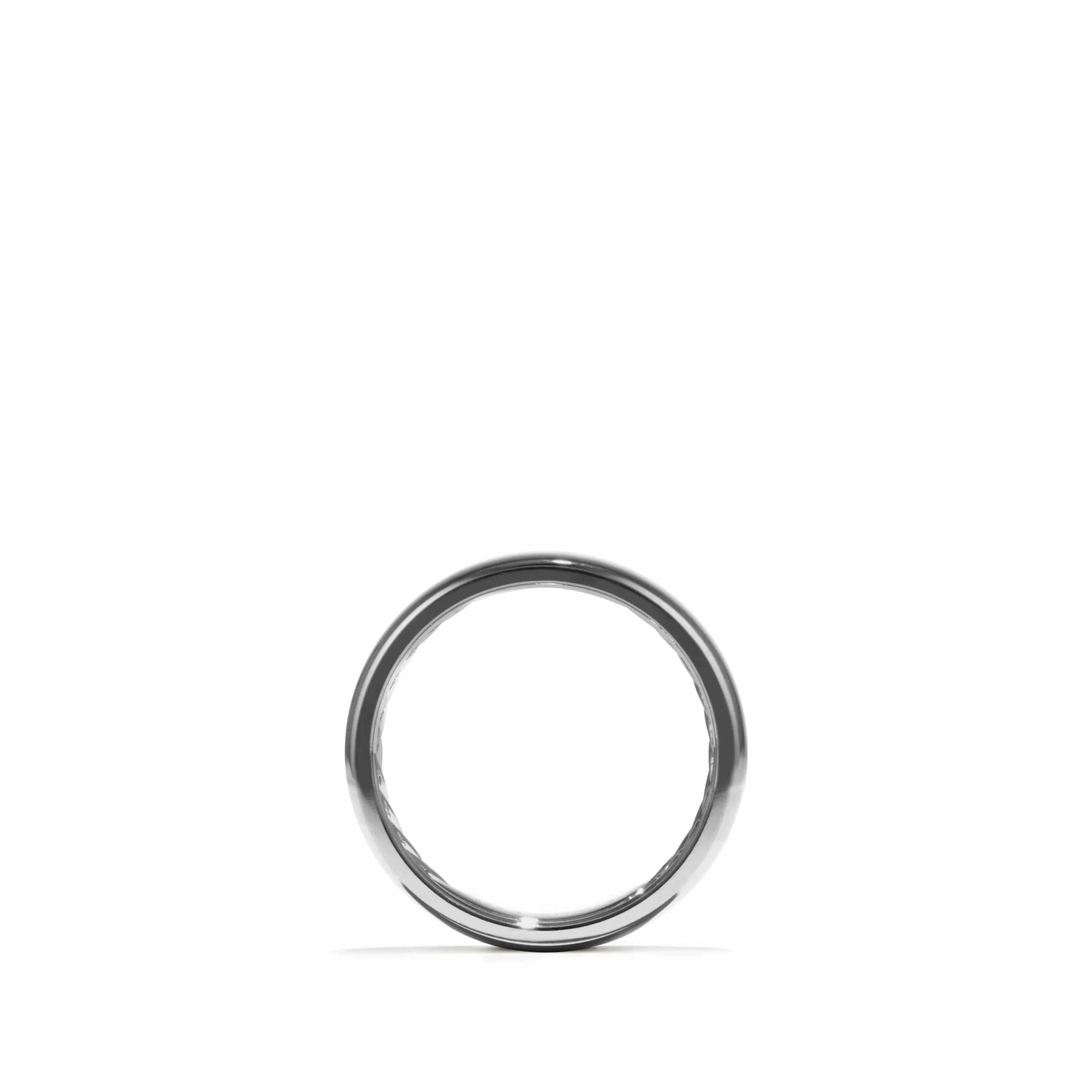 DY Classic Band Ring in Grey Titanium - Image 2