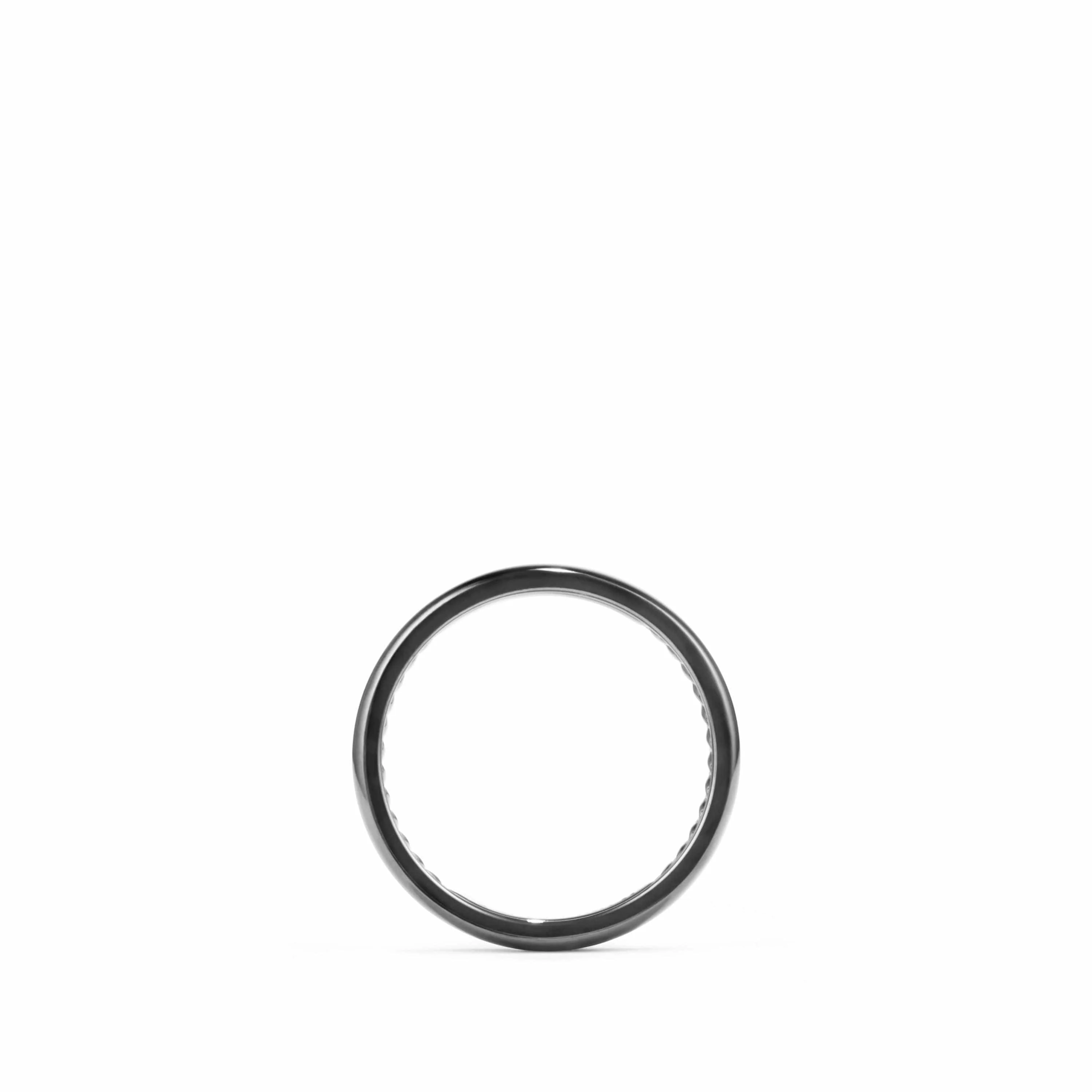 DY Classic Band Ring in Black Titanium - Image 2