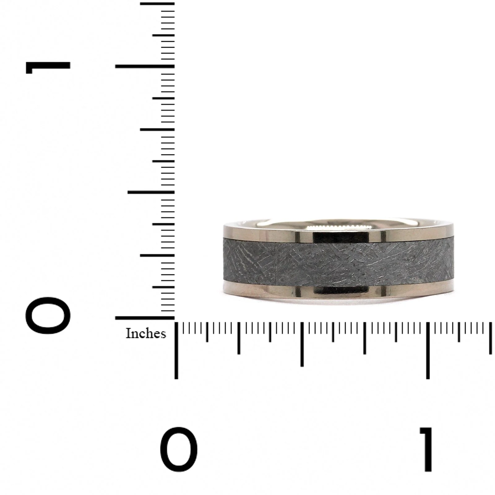 Palladium Gibeon Meteorite Wedding Band - Image 3