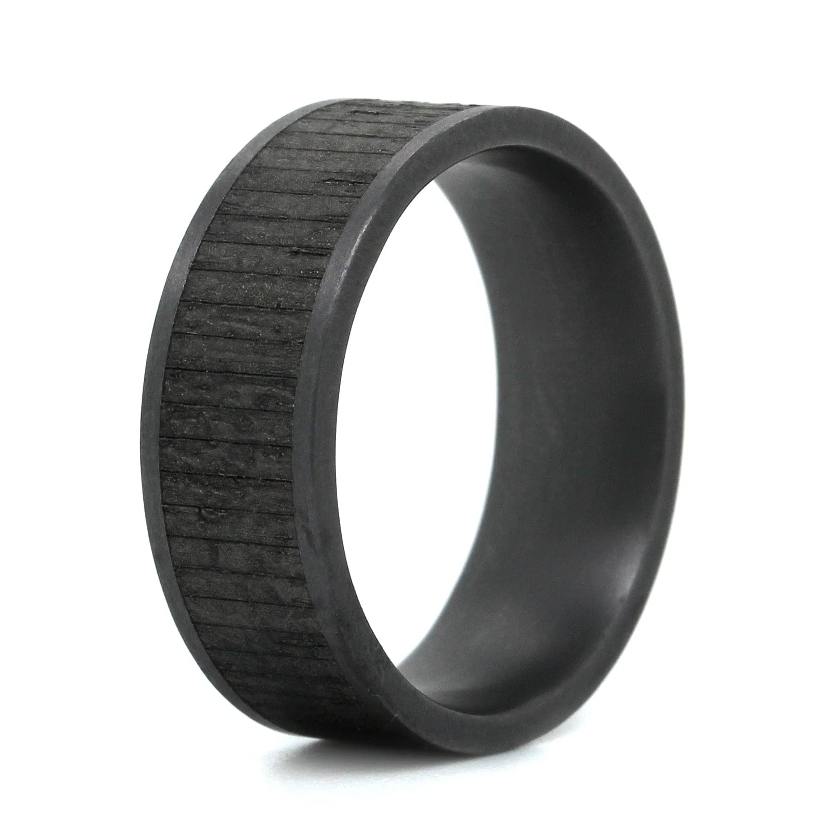 Tantalum Band Wood Split Wedding Ring - Image 2