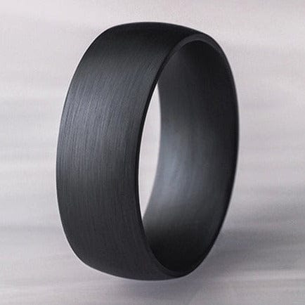 Tantalum Domed Satin Finish Wedding Ring - Image 2