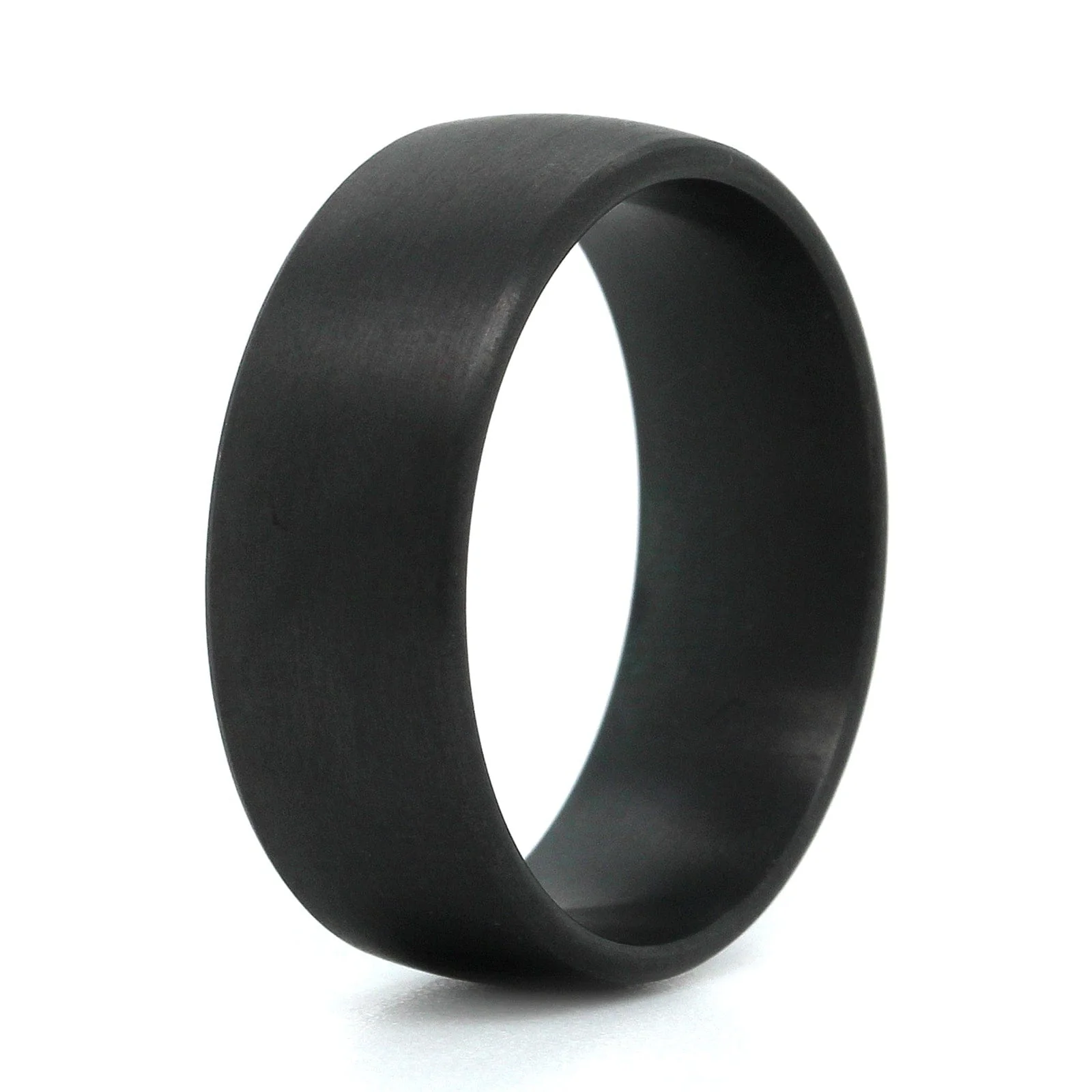 Tantalum Domed Satin Finish Wedding Ring - Image 3