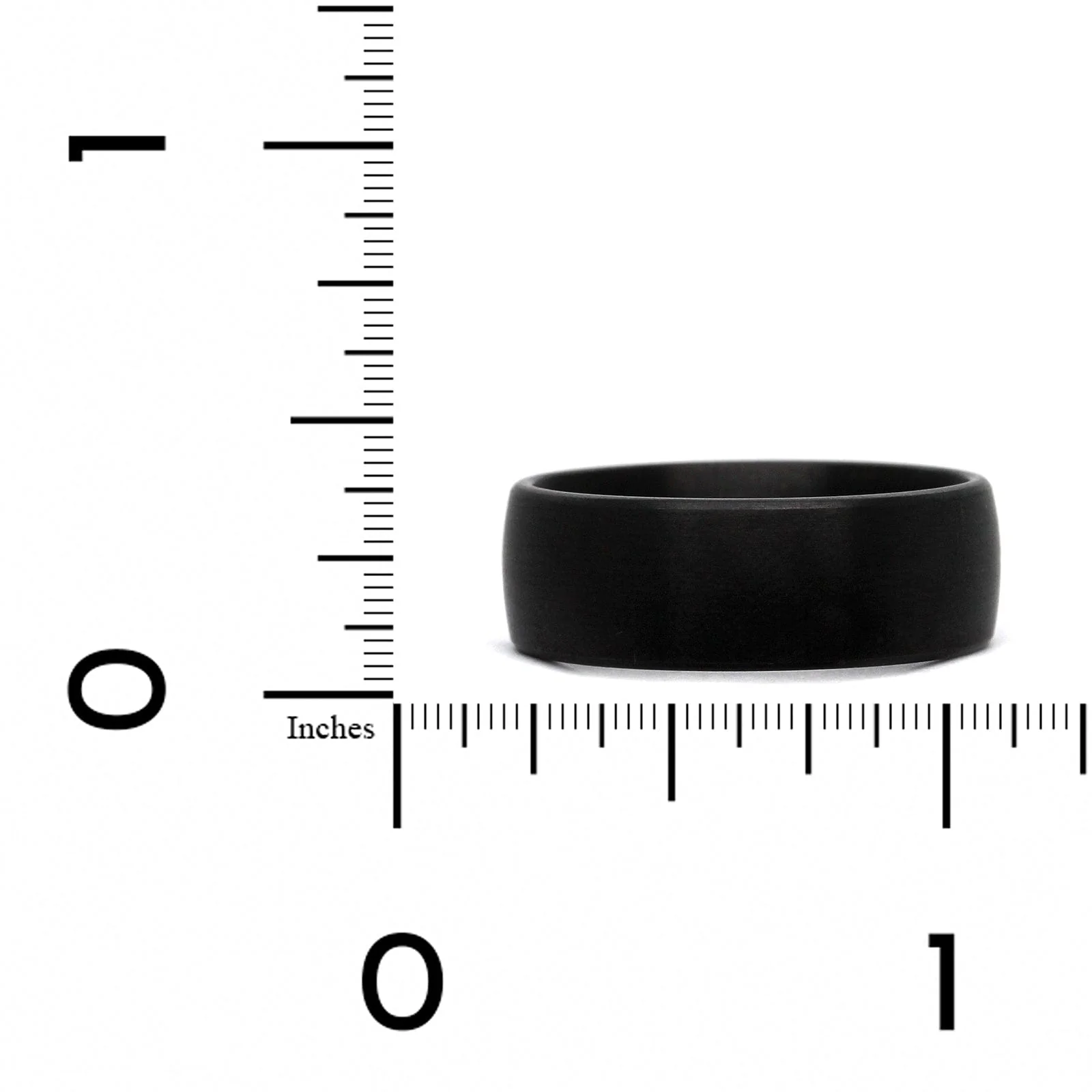 Tantalum Domed Satin Finish Wedding Ring - Image 4