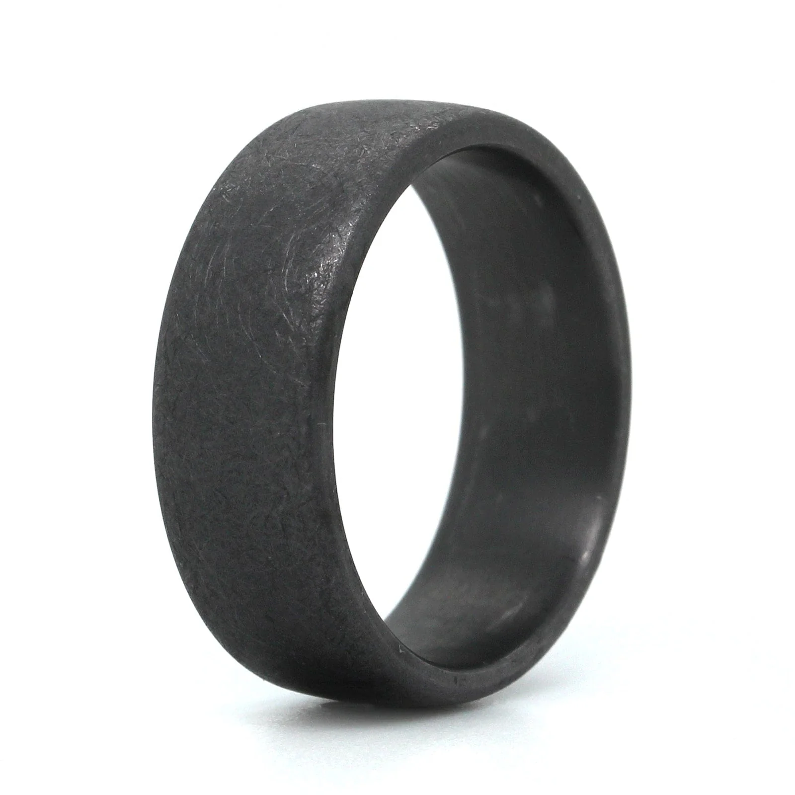 Tantalum Domed Swirl Finish Wedding Ring - Image 2