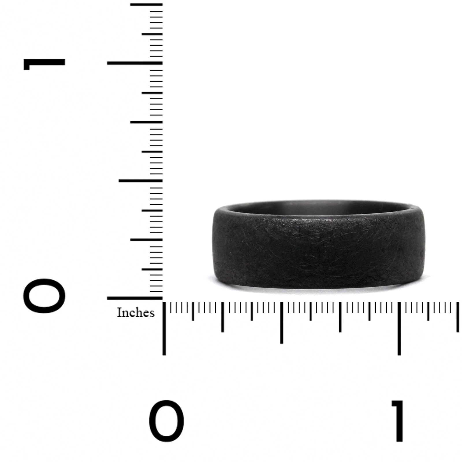 Tantalum Domed Swirl Finish Wedding Ring - Image 3