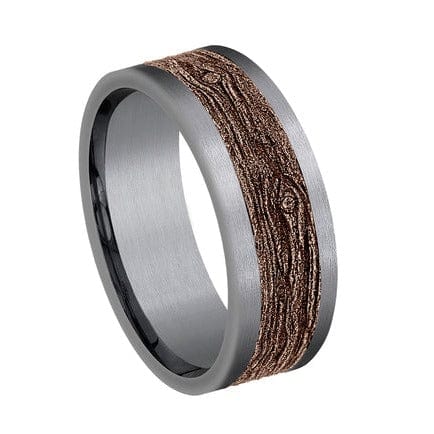 14K Rose Gold and Tantalum Log Knot Band - Image 3