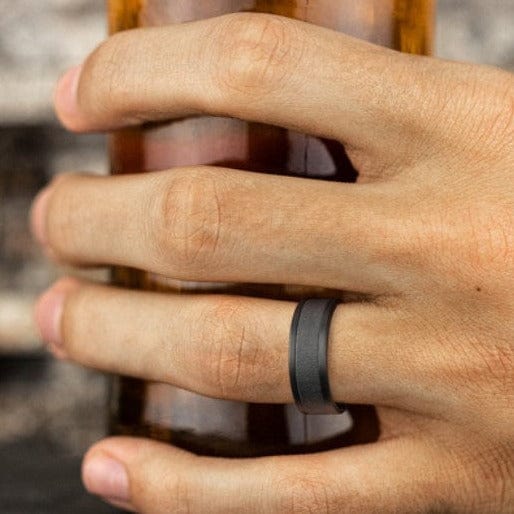 Dark Tantalum Wedding Ring - Image 2