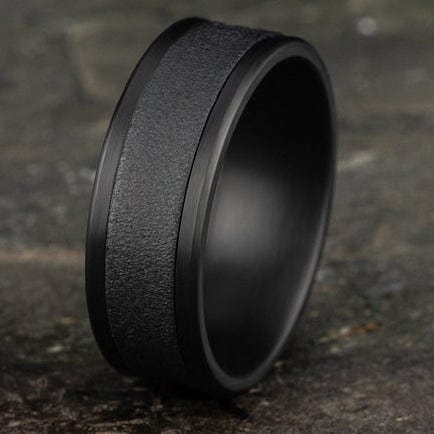 Dark Tantalum Wedding Ring - Image 6