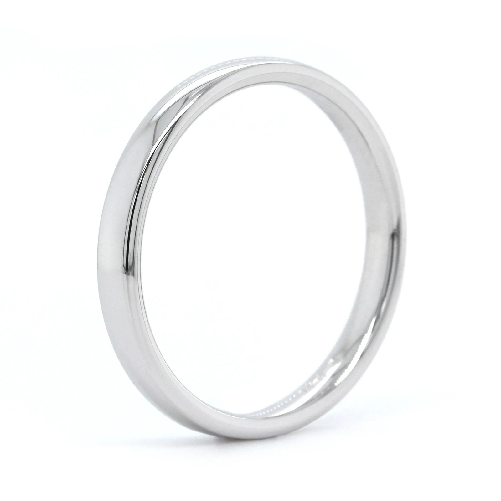 14K White Gold Polished Band - Image 2