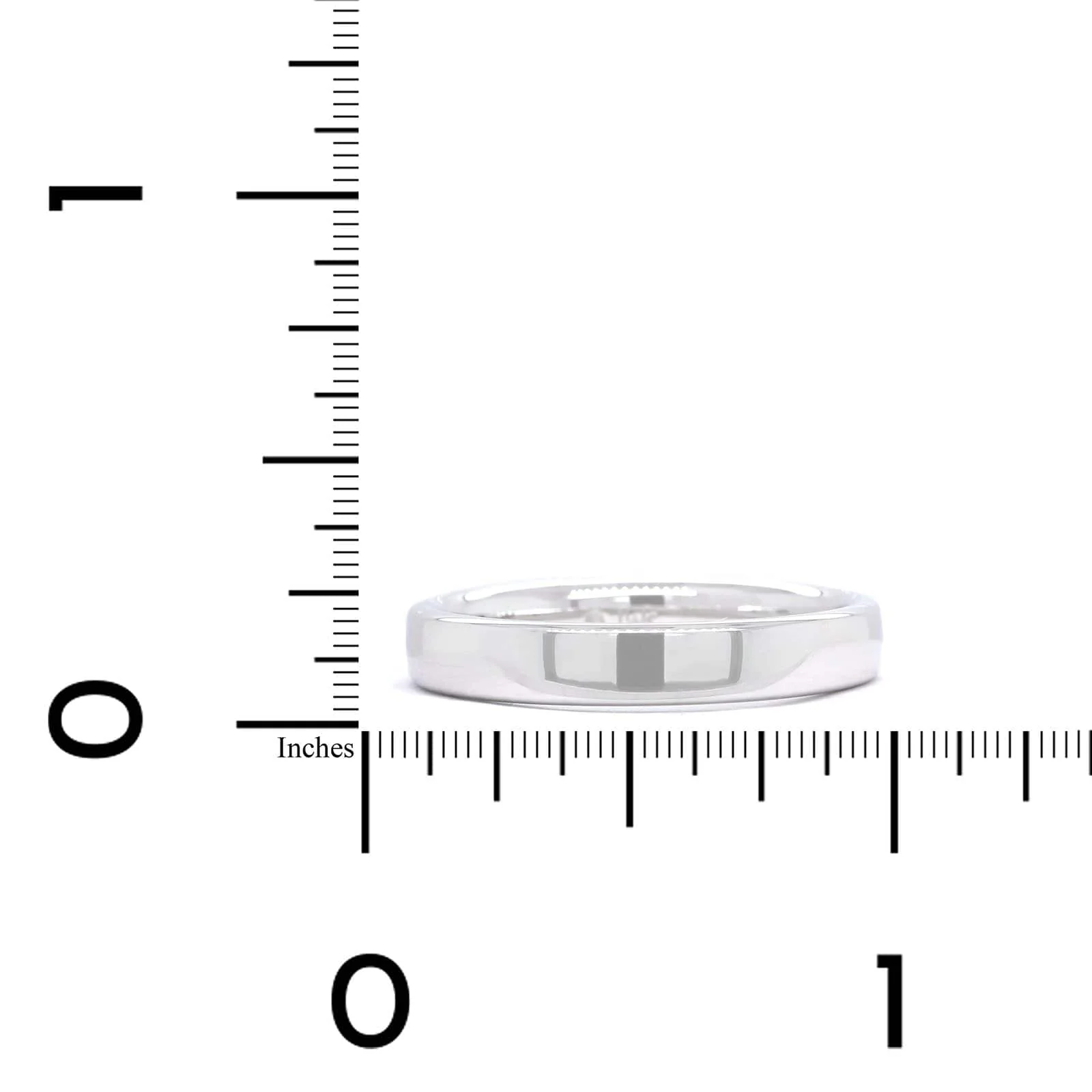 14K White Gold Polished Band - Image 3