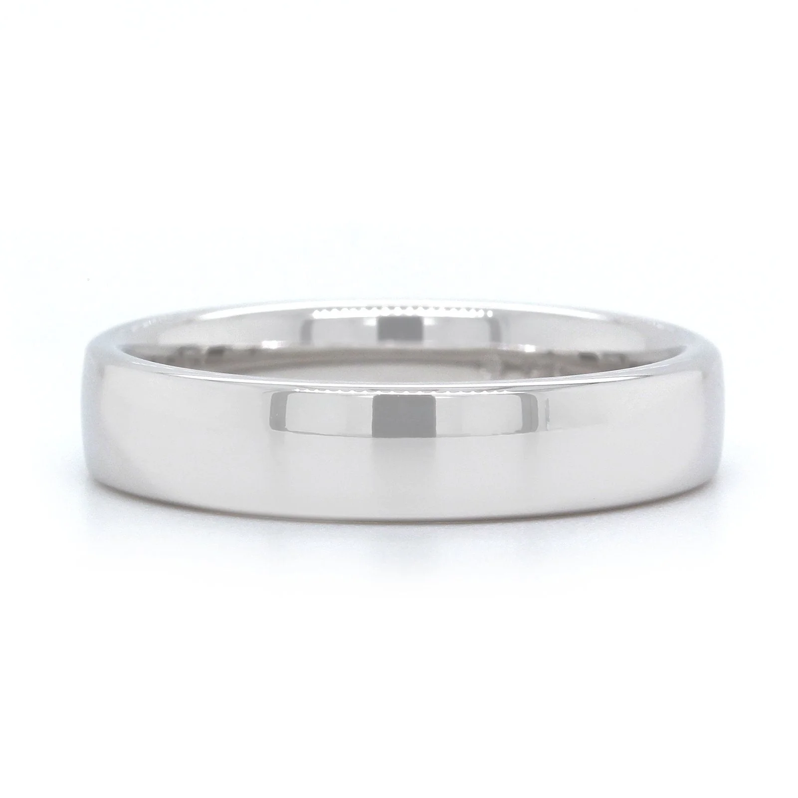 14K White Gold Polished Band - Image 3