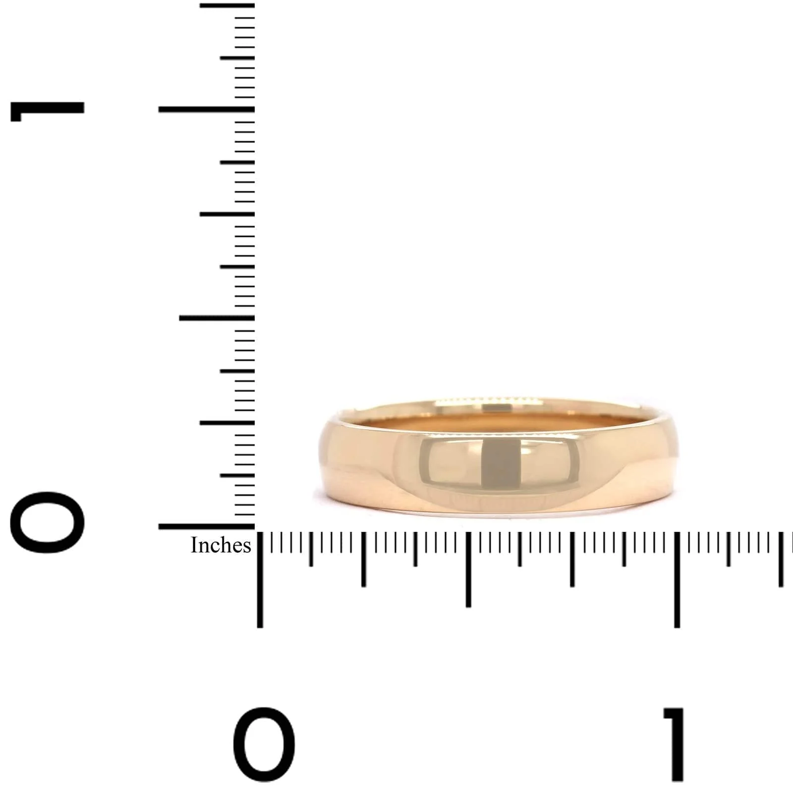 14K Yellow Gold Polished Band - Image 3