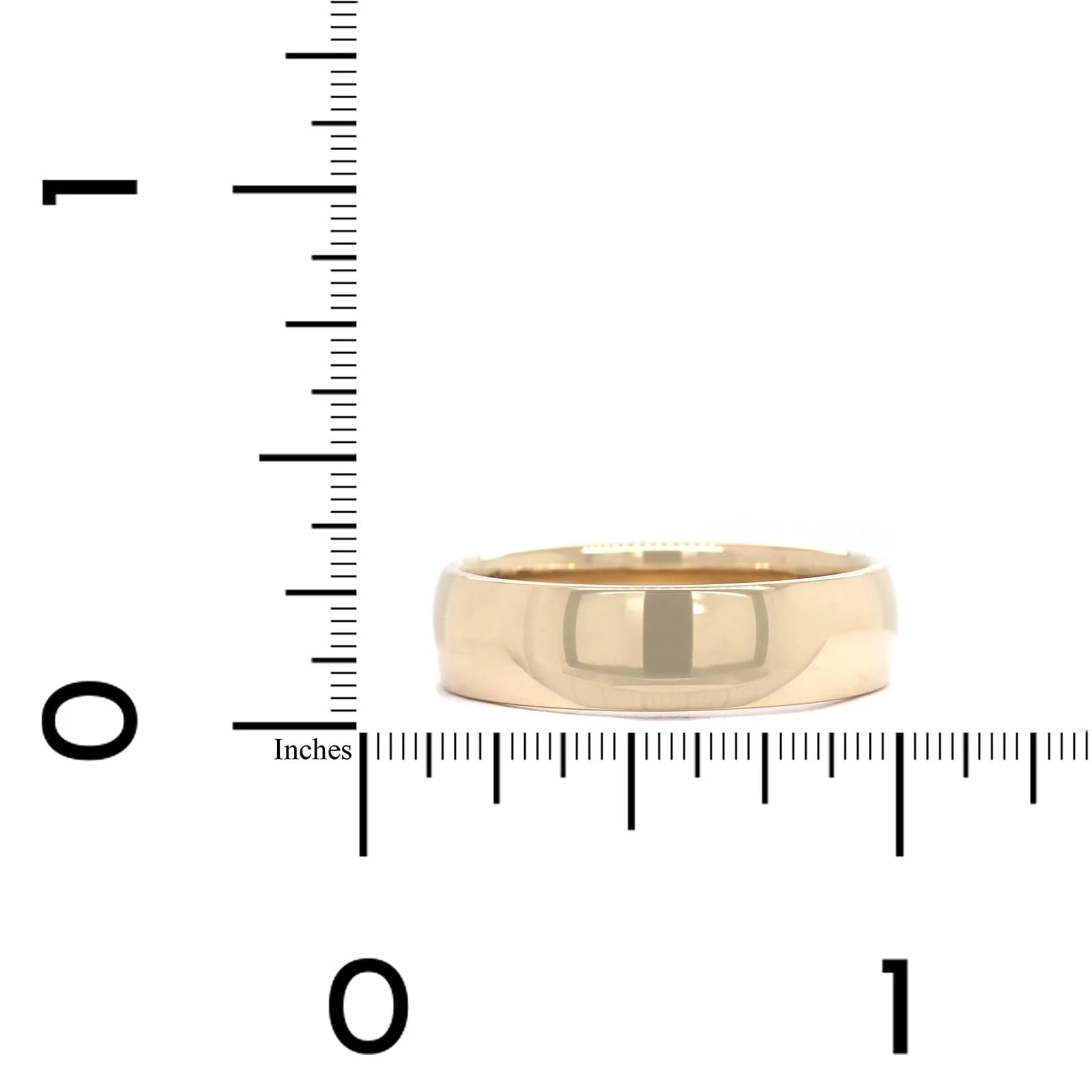 14K Yellow Gold Polished Band - Image 3