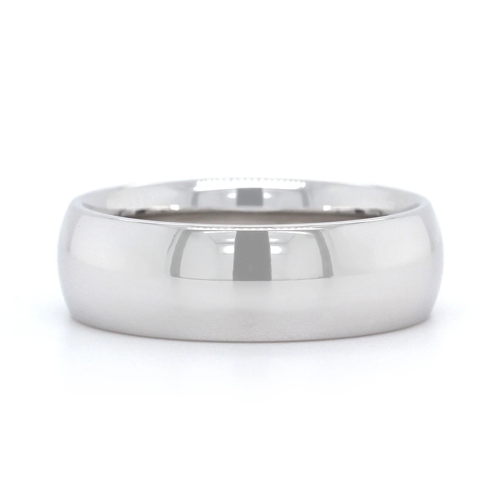 14K White Gold Polished Band