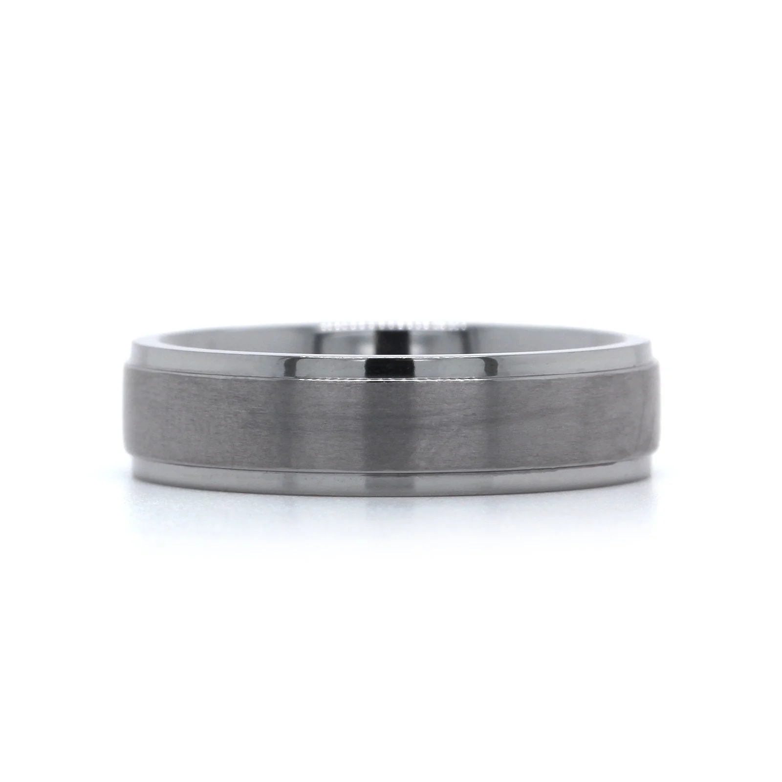 Grey Tantalum Band with Brushed Center - Image 3