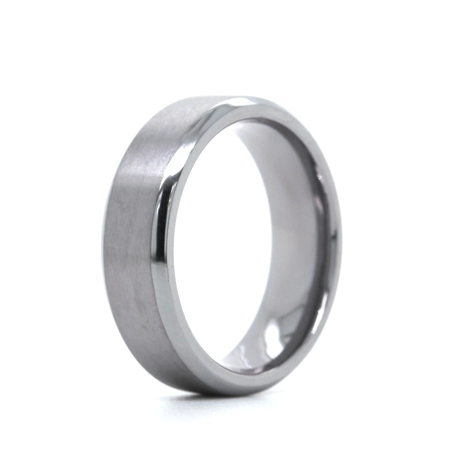 Grey Tantalum Band with Brushed Center - Image 2