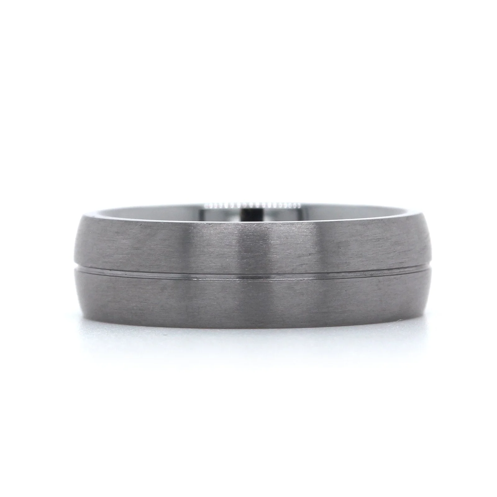 Grey Tantalum Band with Center Stripe - Image 3