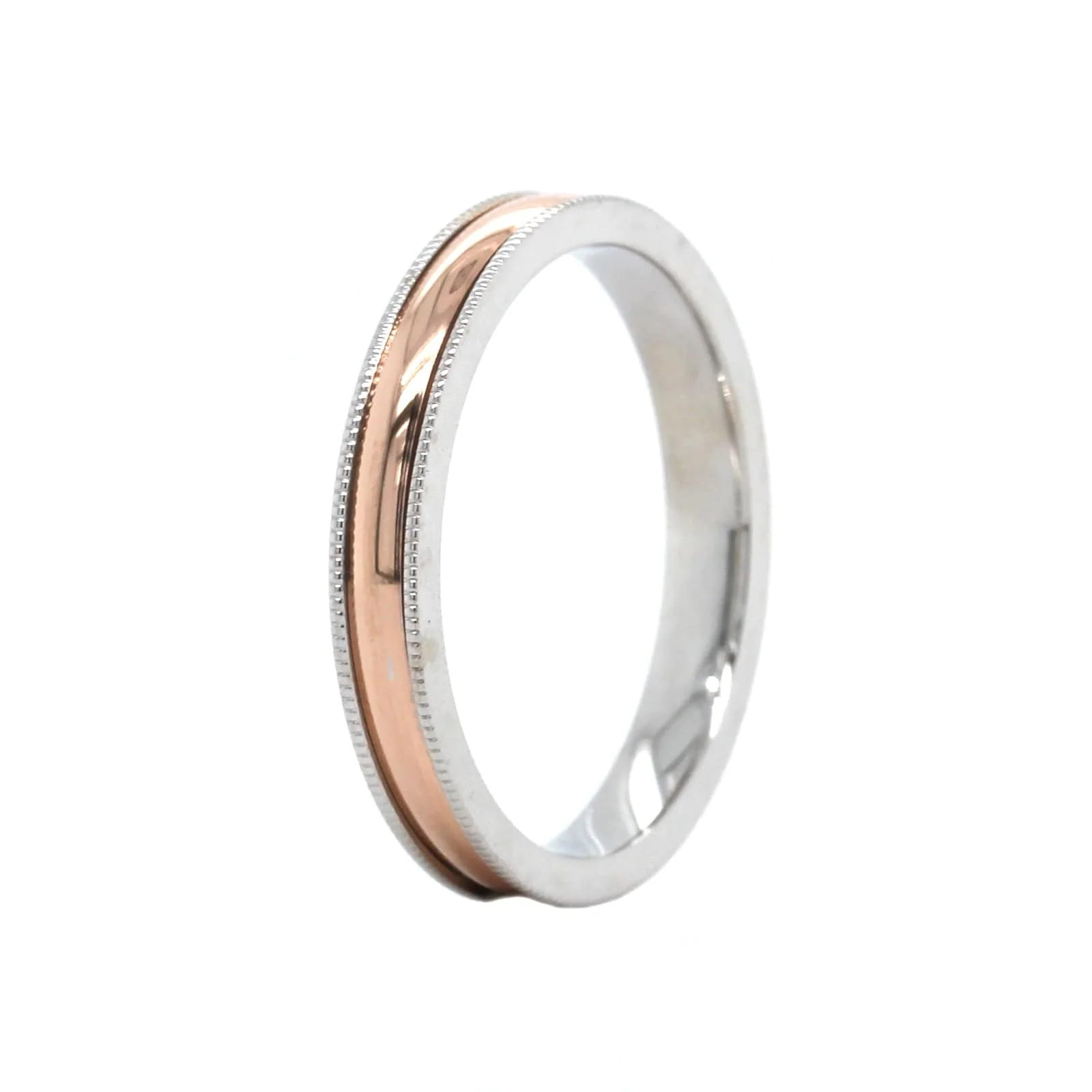14K White and Rose Gold Band - Image 2