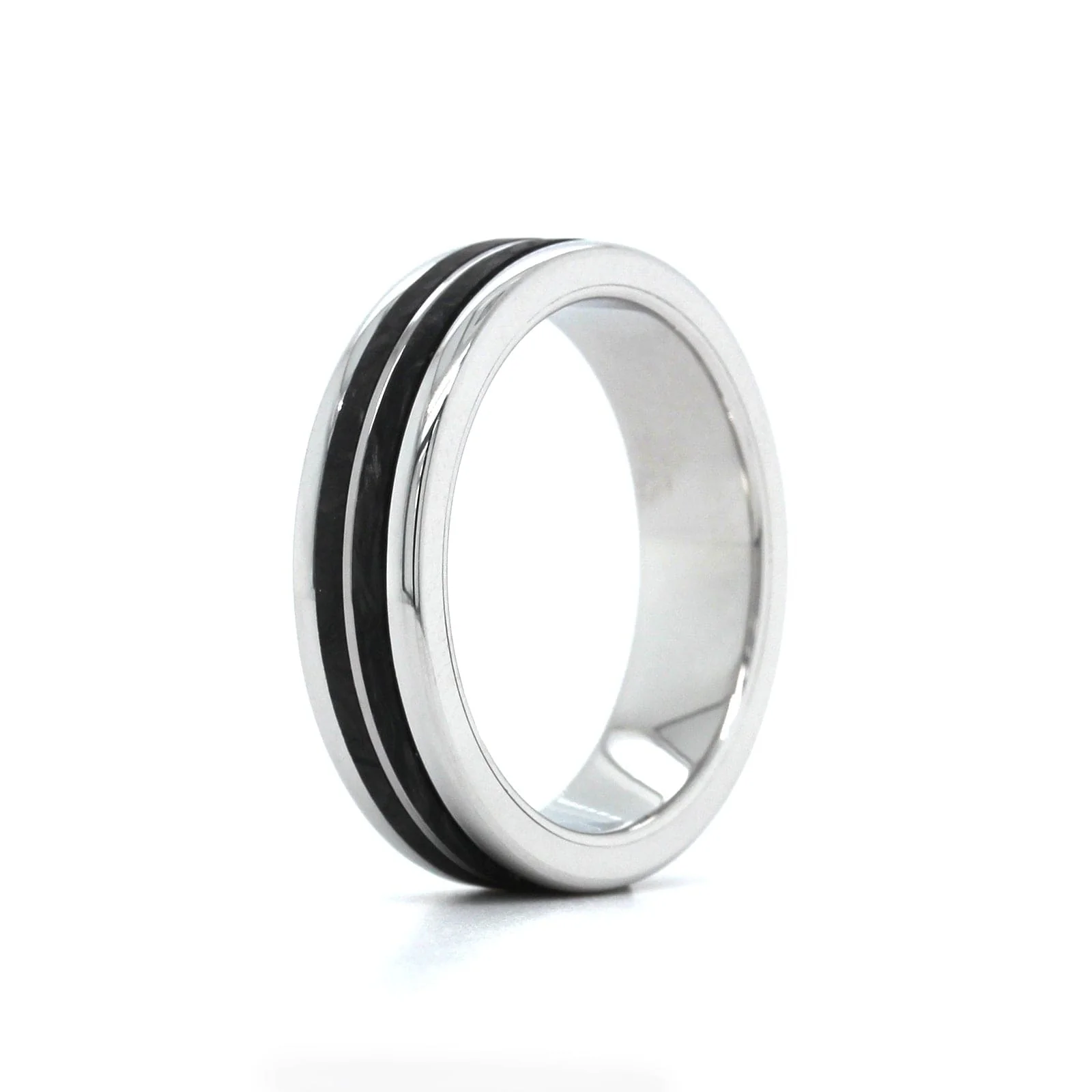 White Tungsten with Carbon Fiber and Titanium - Image 2