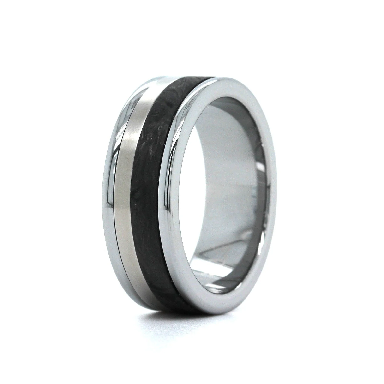 Gray Tungsten with Carbon Fiber and Titanium - Image 2