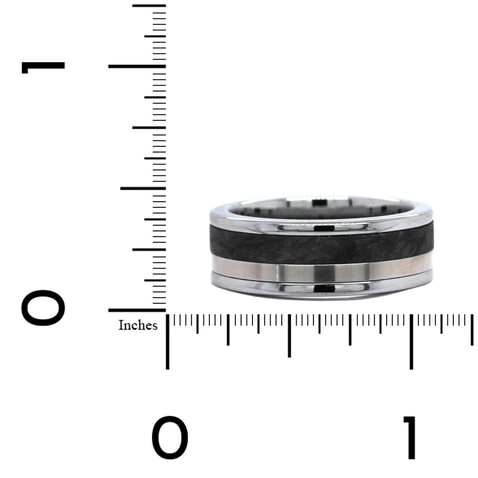 Gray Tungsten with Carbon Fiber and Titanium - Image 3