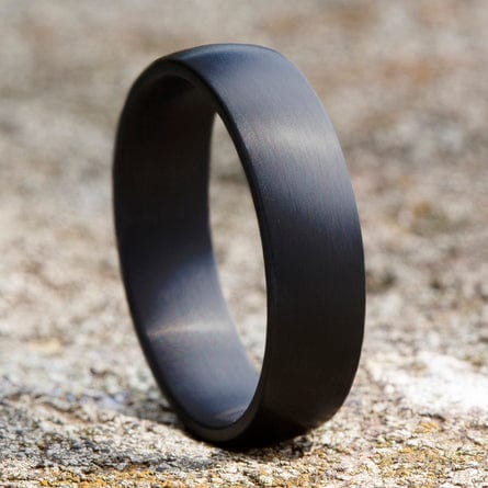 Dark Tantalum Satin Dome Band - Image 3