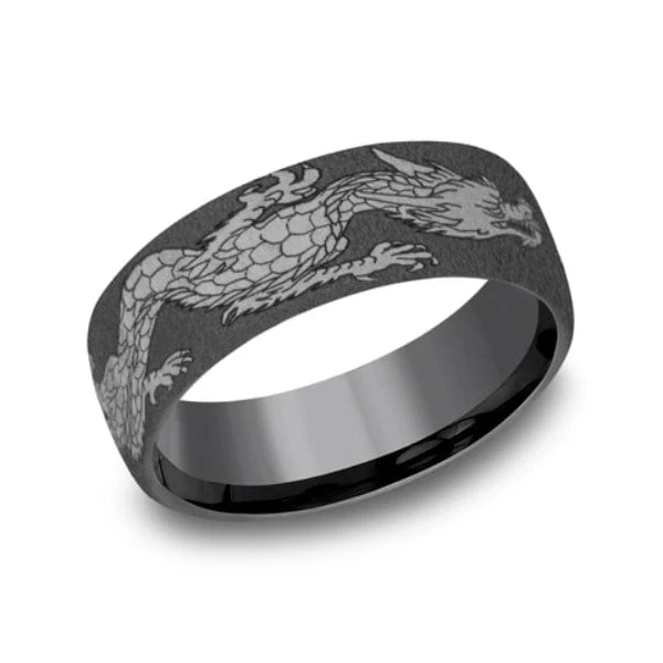 Tantalum Dragon Design Band - Image 3