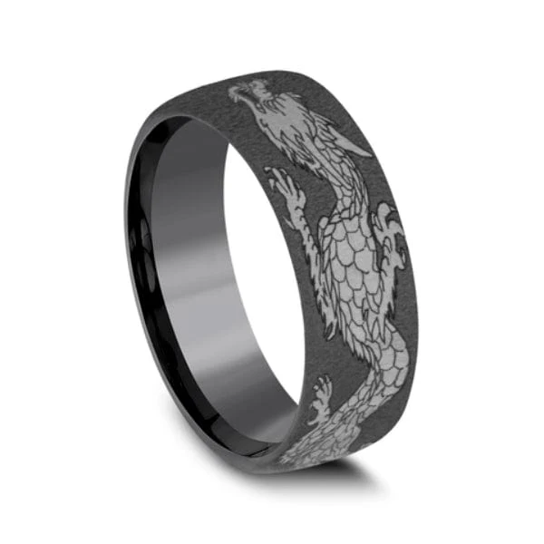 Tantalum Dragon Design Band - Image 4