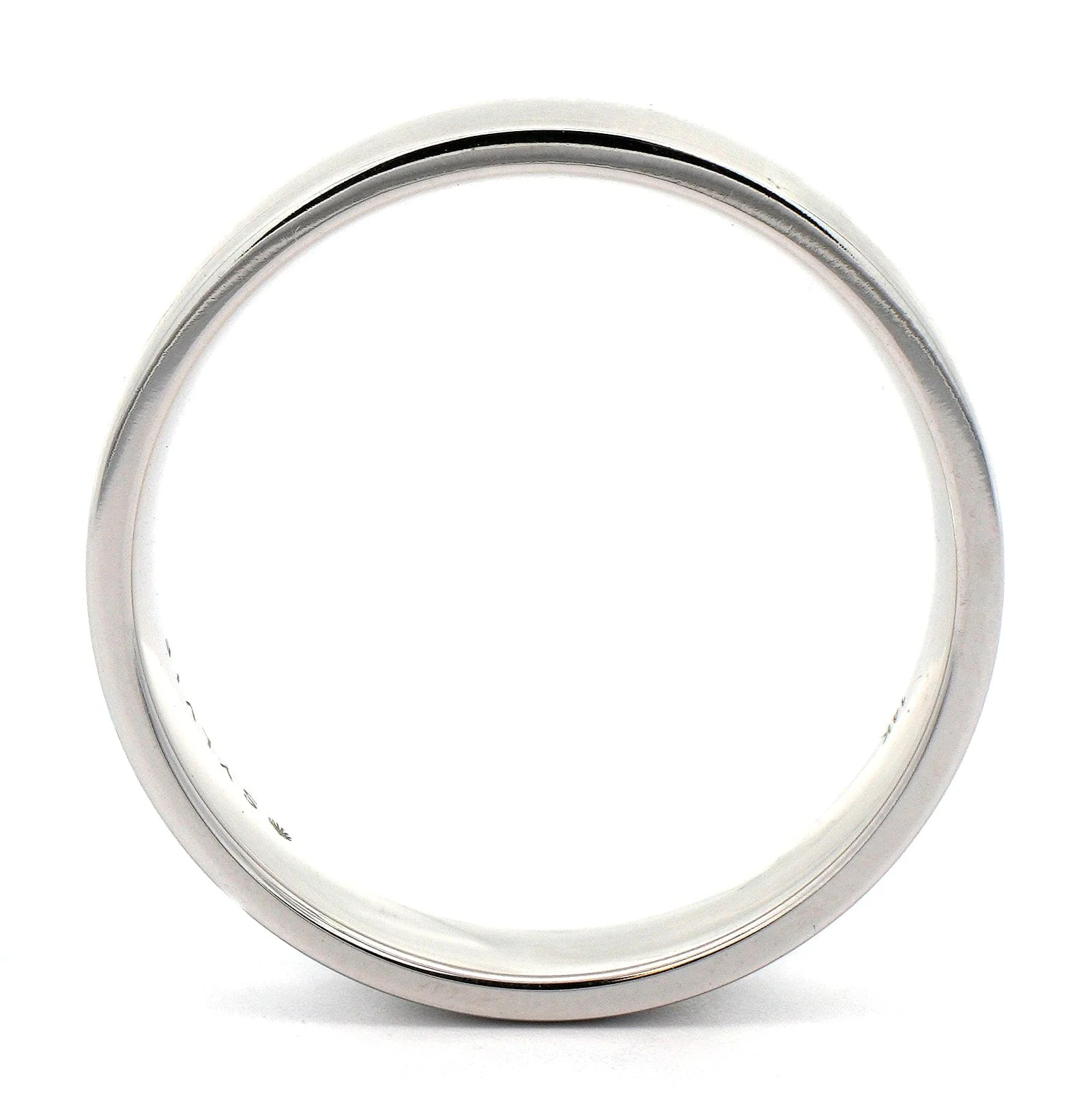 14K White Gold Satin Band - Image 3