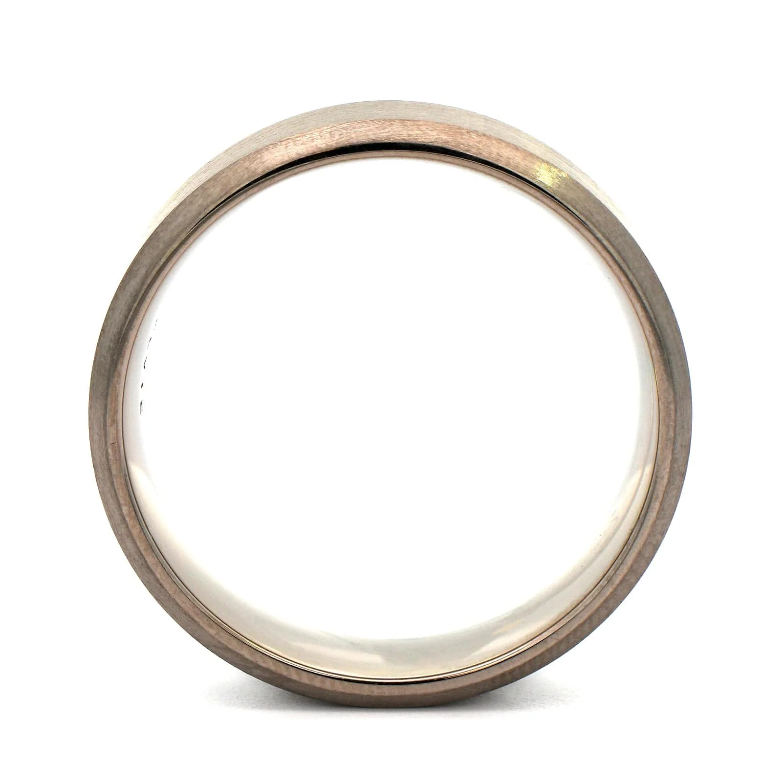 14K Gray Gold Flat Satin Band - Image 3