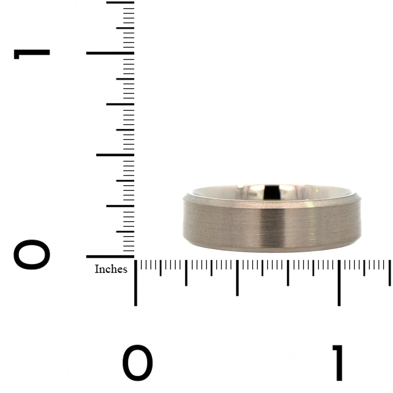 14K Gray Gold Flat Satin Band - Image 4