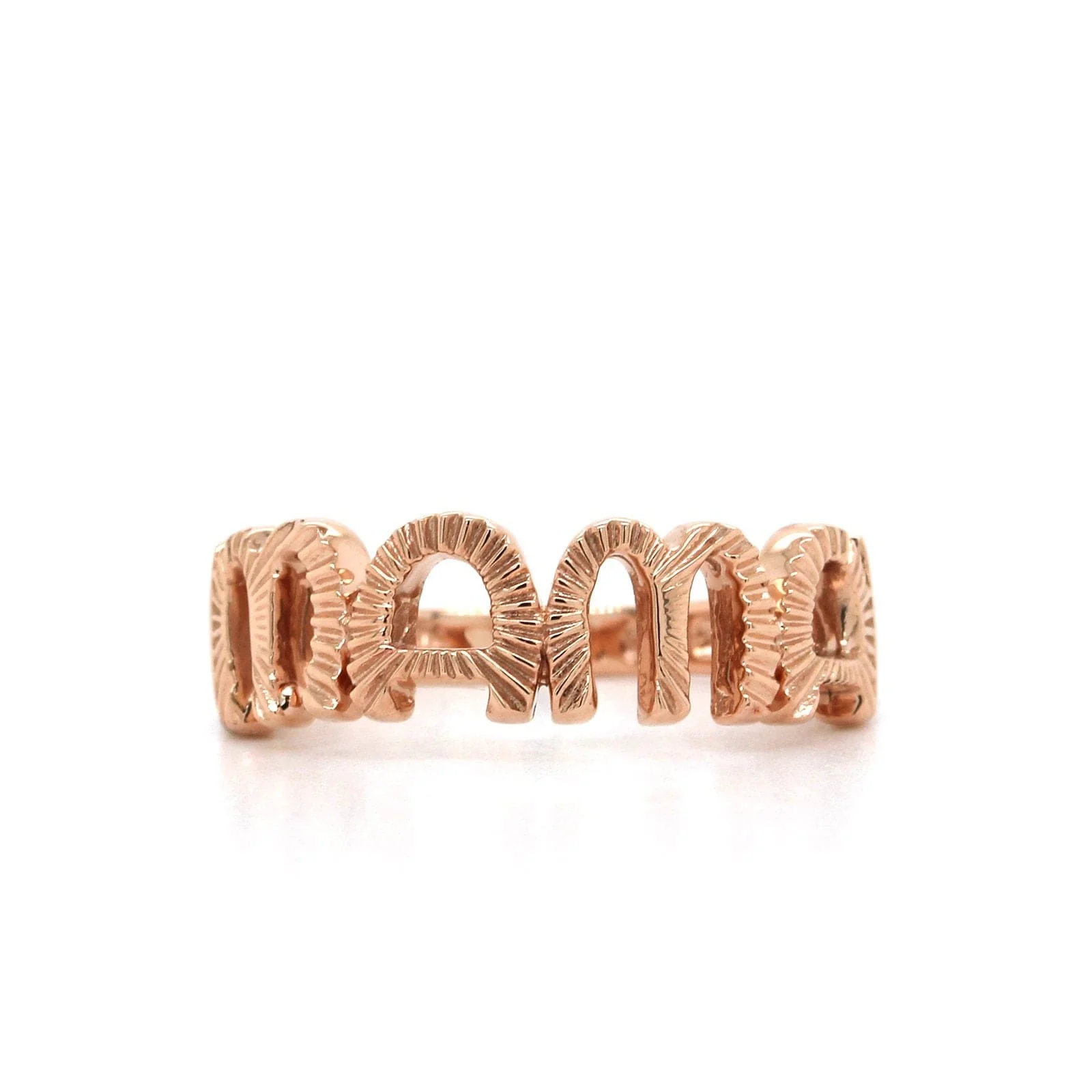 Personalized Veda Fluted Ring