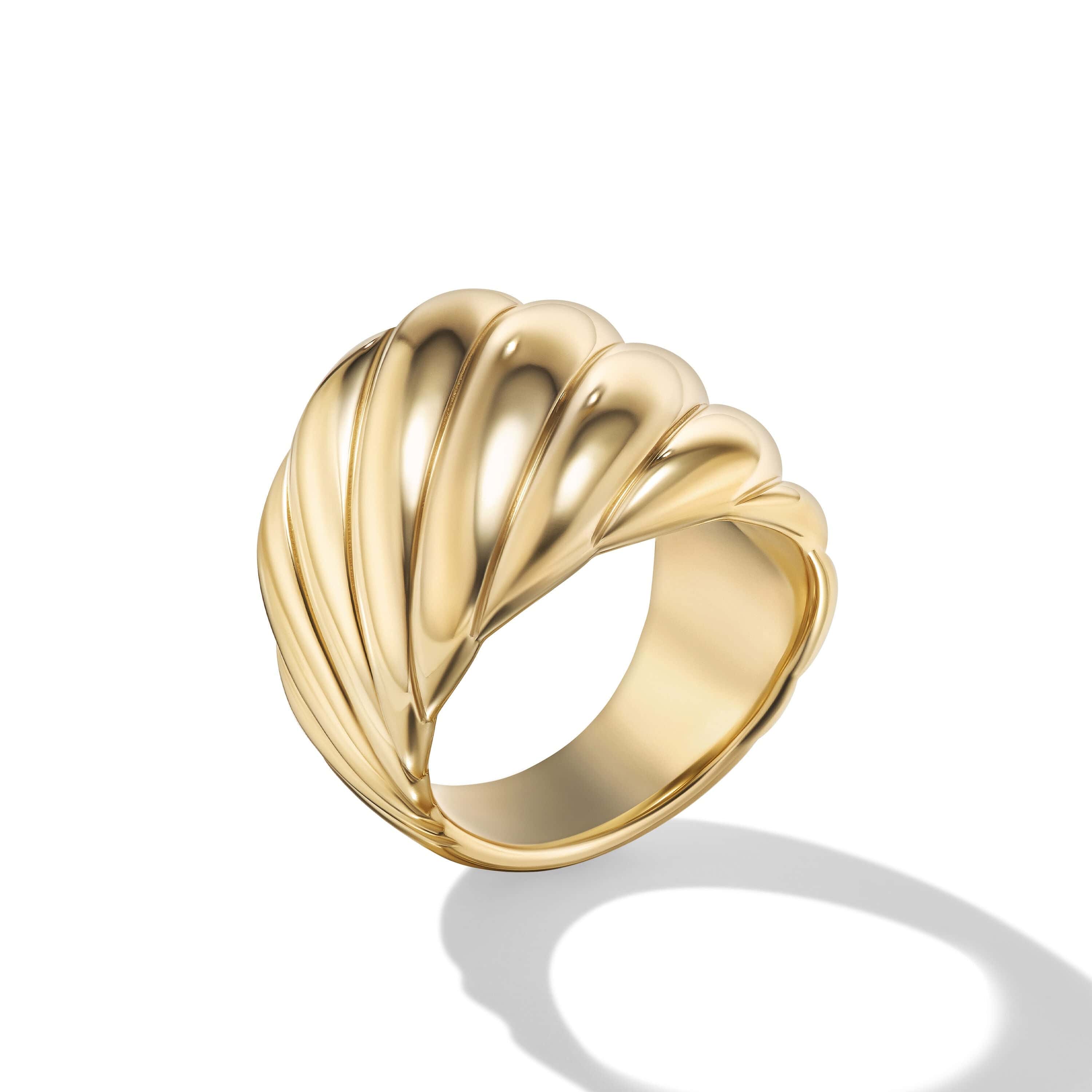 Sculpted Cable Ring in 18K Yellow Gold - Image 3