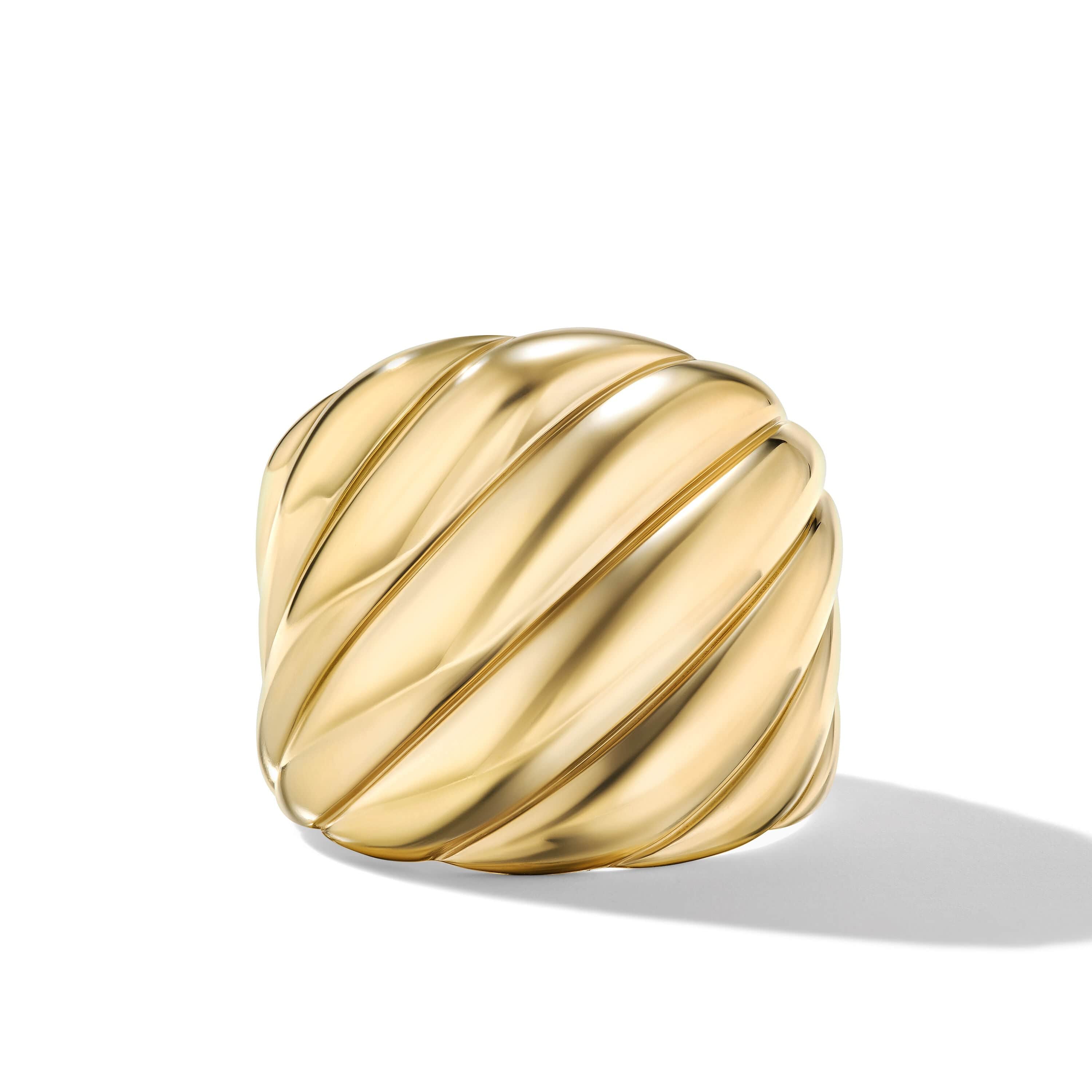 Sculpted Cable Ring in 18K Yellow Gold - Image 2