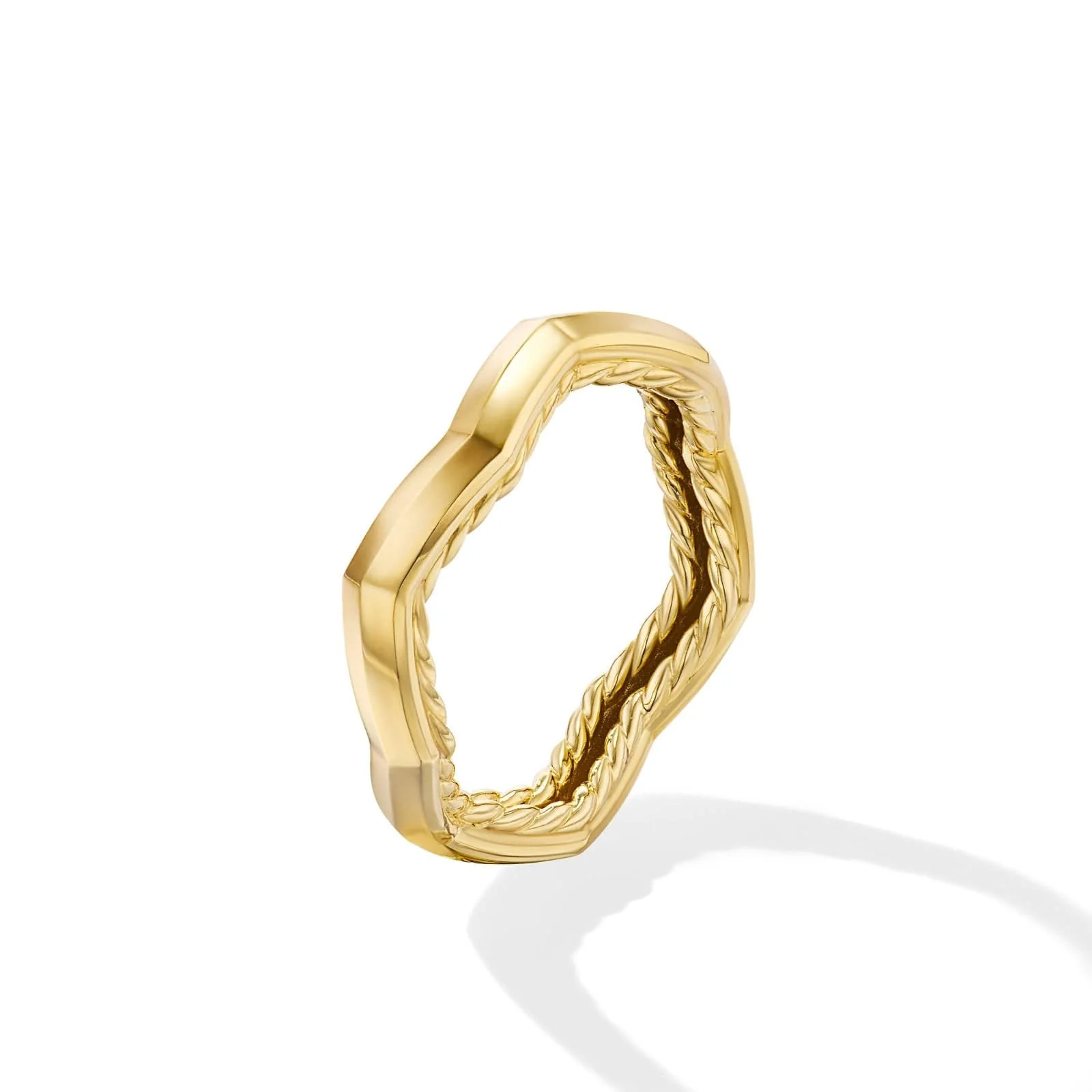 Zig Zag Stax™ Ring in 18K Yellow Gold, 3mm - Image 2