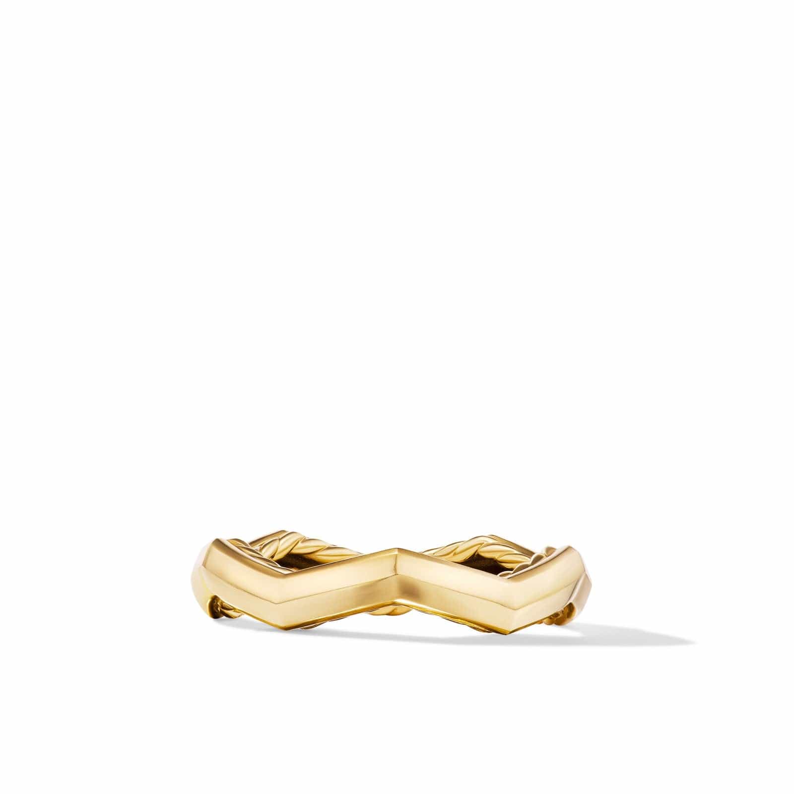Zig Zag Stax™ Ring in 18K Yellow Gold, 3mm - Image 3
