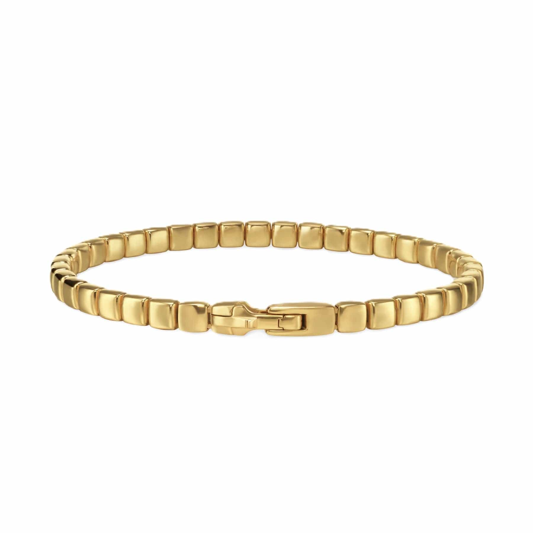 Spiritual Beads Tile Bracelet 18K Yellow Gold, 4.7mm - Image 3
