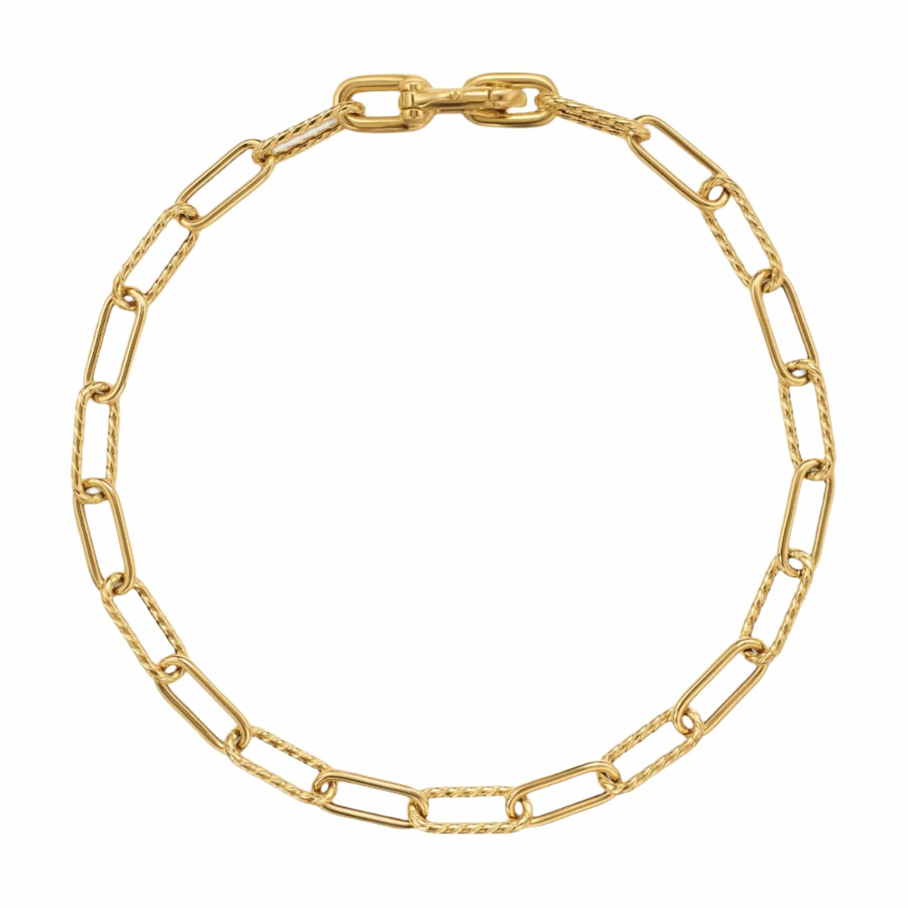 DY Madison® Chain Bracelet 18K Yellow Gold, 4mm - Image 3