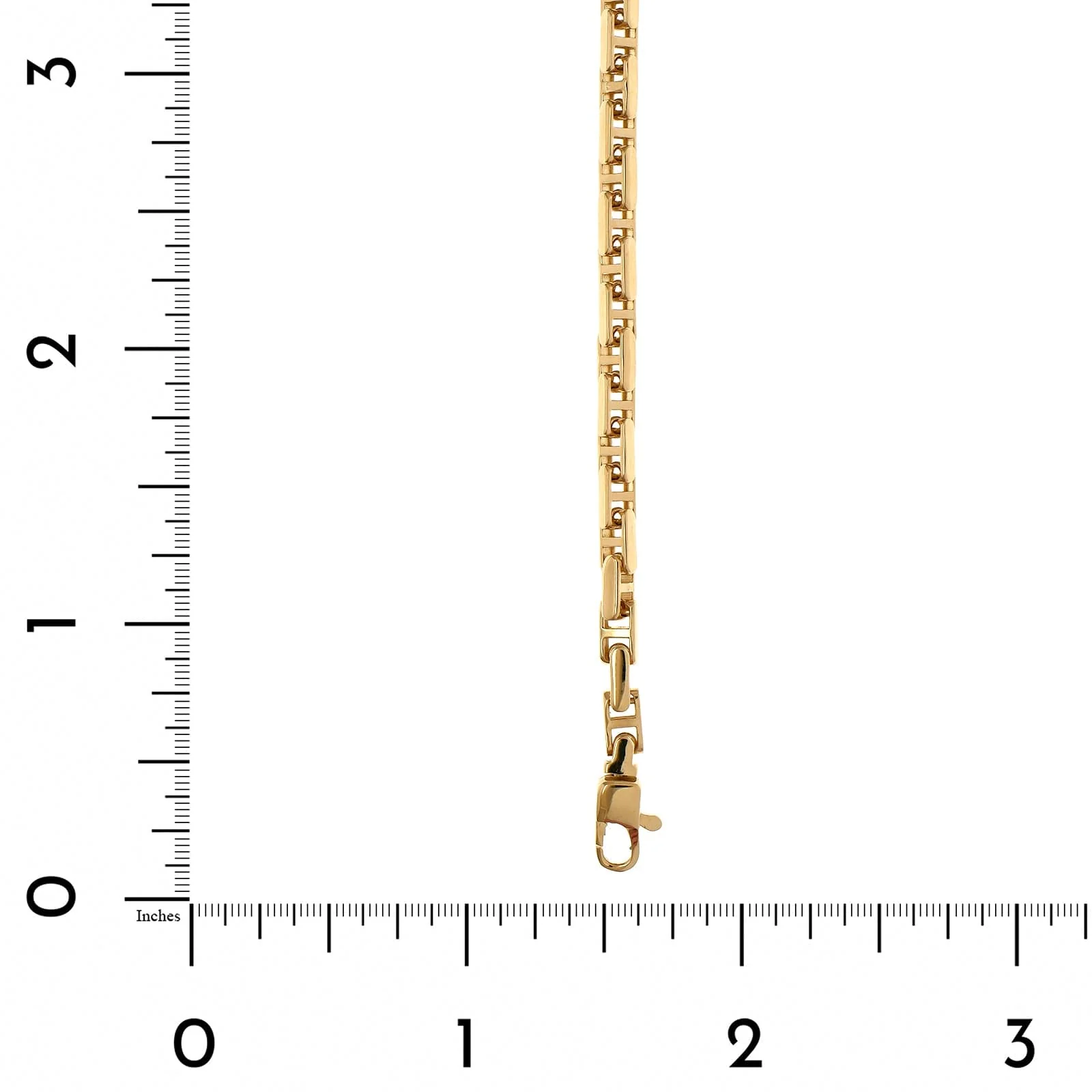 14K Yellow Gold 8" Fancy Link Bracelet - Image 3