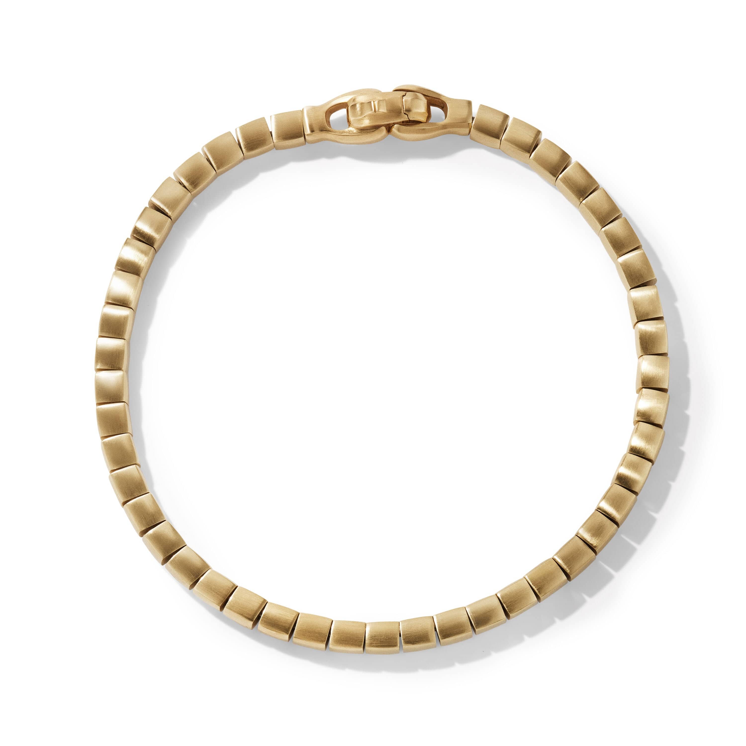 Spiritual Beads Cushion Bracelet with 18K Yellow Gold - Image 3