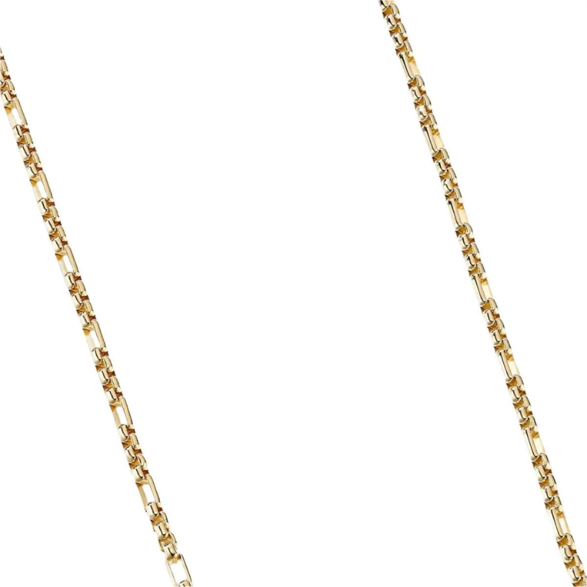 Open Station Box Chain in 18K Yellow Gold - Image 3