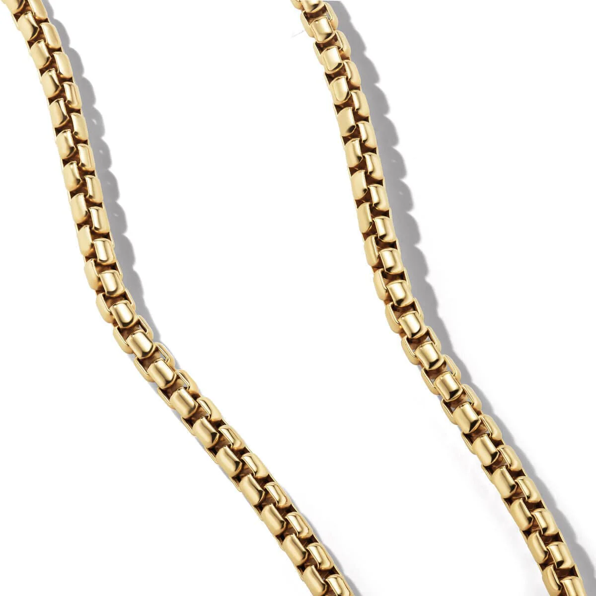 Box Chain Necklace in 18K Yellow Gold, 5mm - Image 2