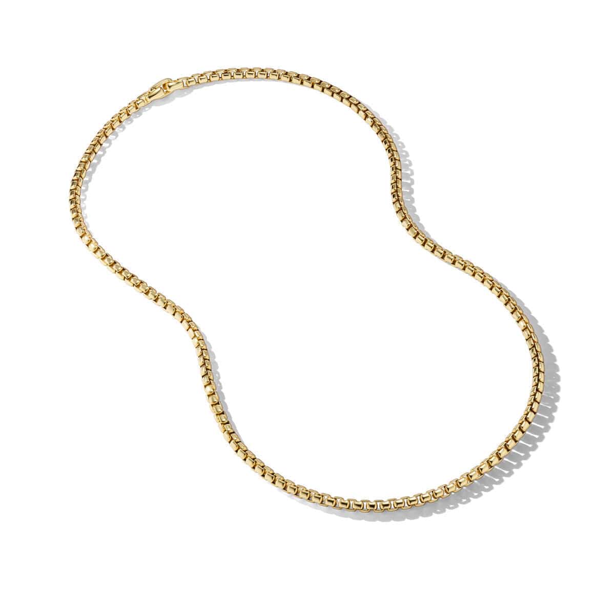 Box Chain Necklace in 18K Yellow Gold, 5mm - Image 3