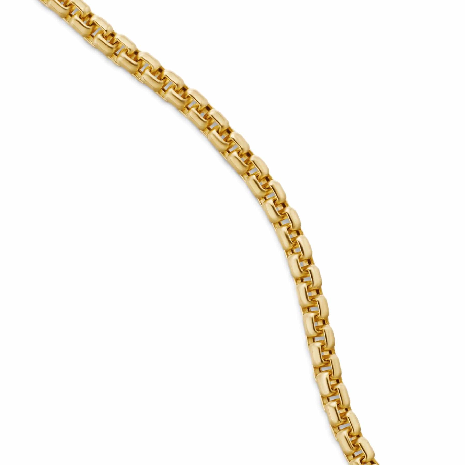 Box Chain Necklace 18K Yellow Gold, 1.7mm - Image 3