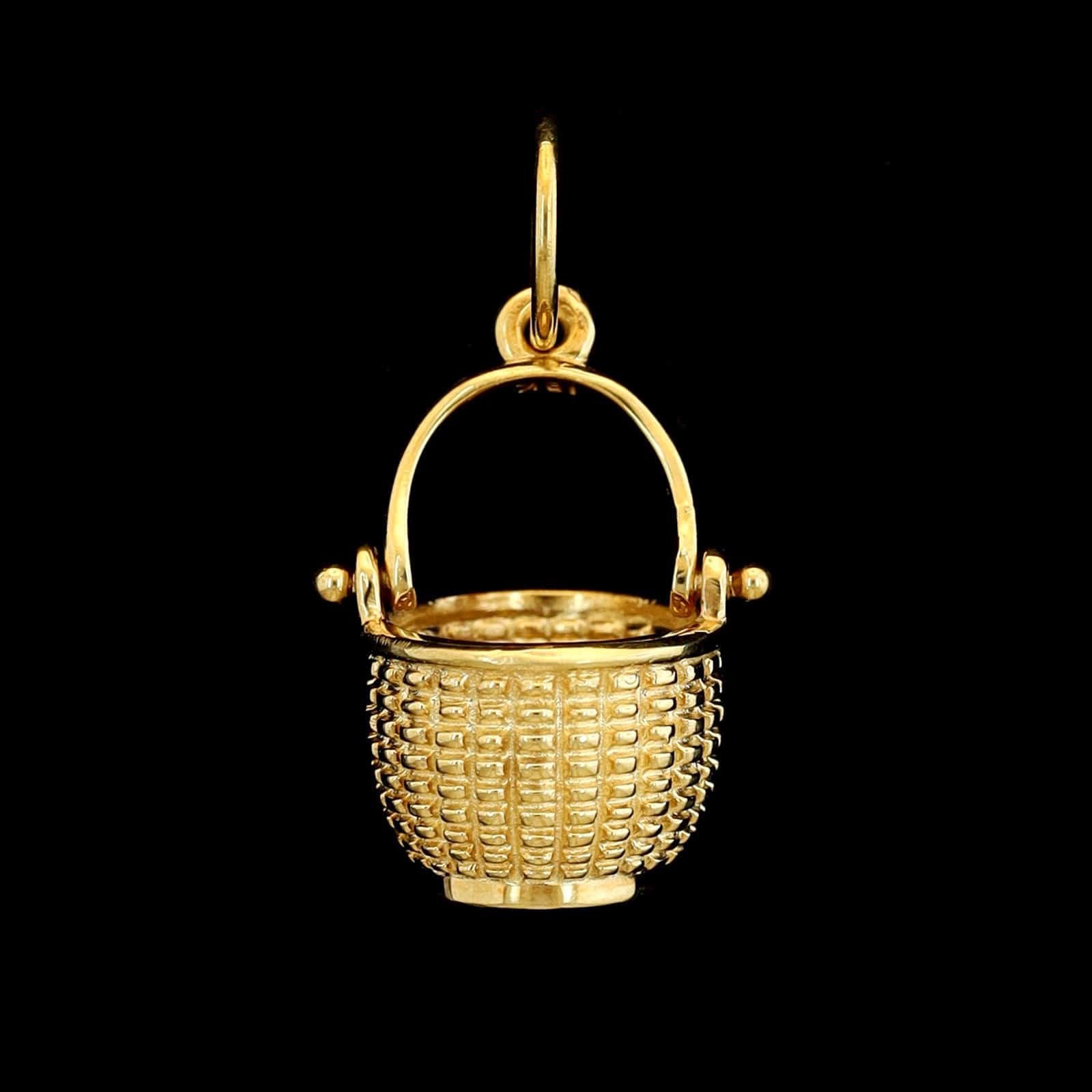 Glenaan 18K Yellow Gold Estate Open Round Nest Nantucket Basket