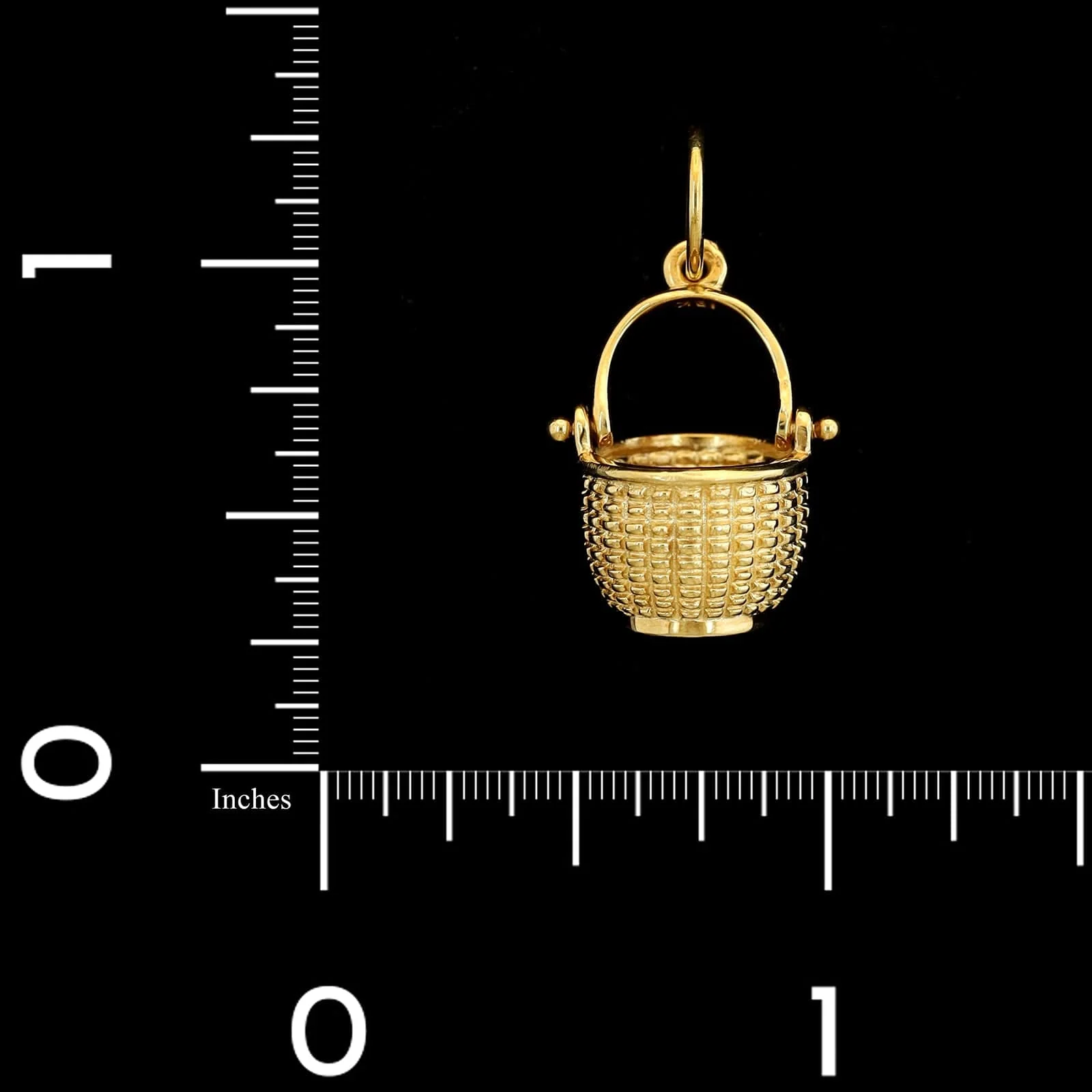 Glenaan 18K Yellow Gold Estate Open Round Nest Nantucket Basket - Image 3