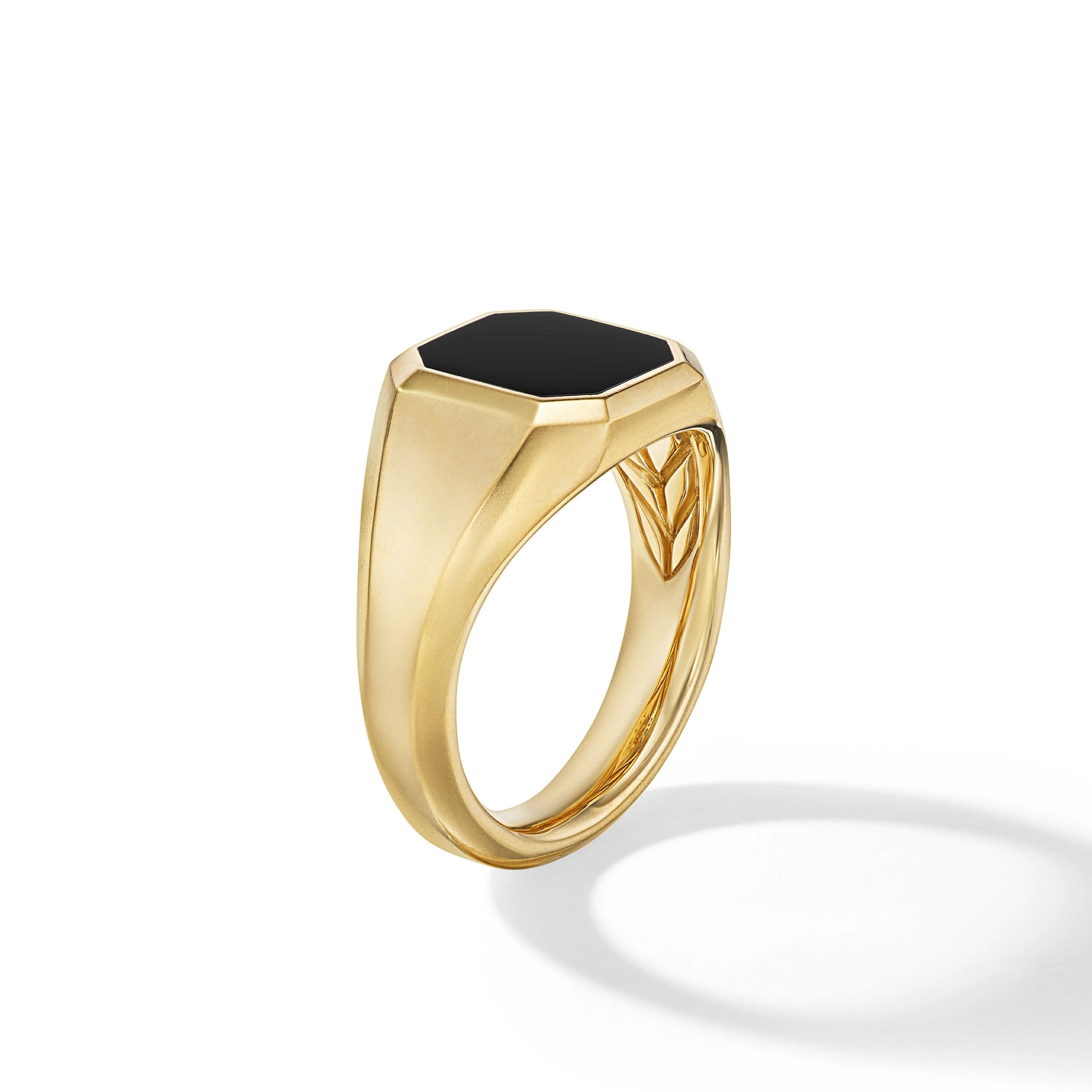 Streamline® Signet Ring in 18K Yellow Gold with Black Onyx - Image 2