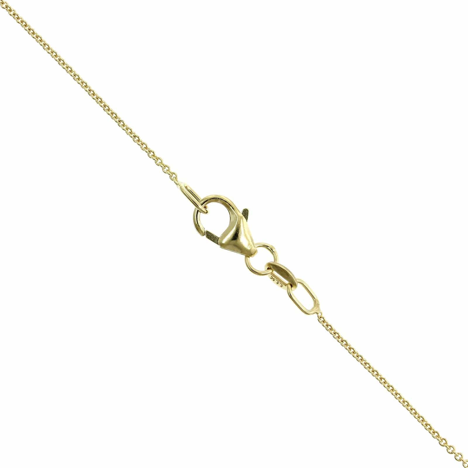 14K Yellow Gold Garnet Pendant - Image 3