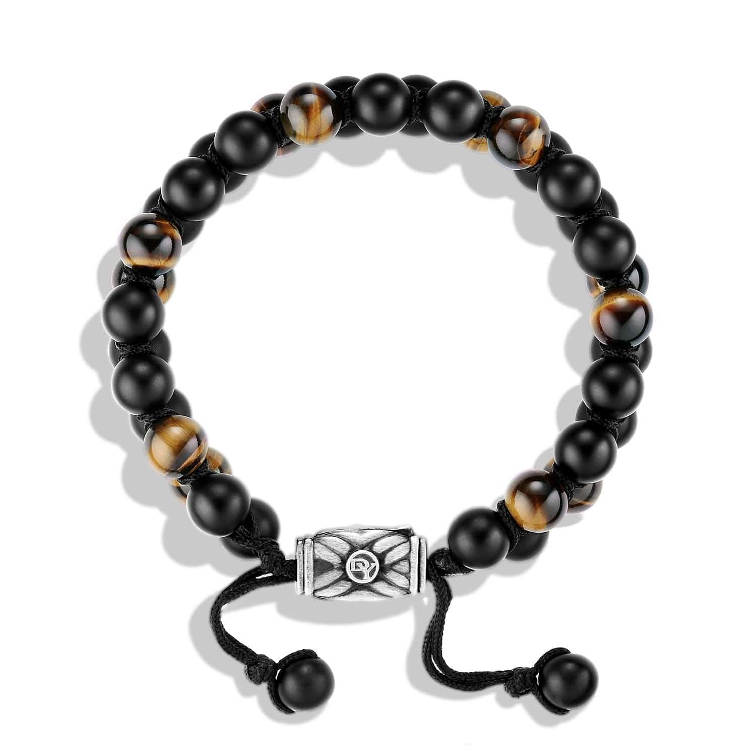 Spiritual Beads Two-Row Bracelet with Black Onyx and Tiger's Eye - Image 2